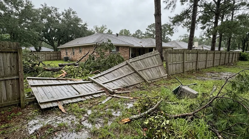 Storm Damage Fence Repair Baton Rouge